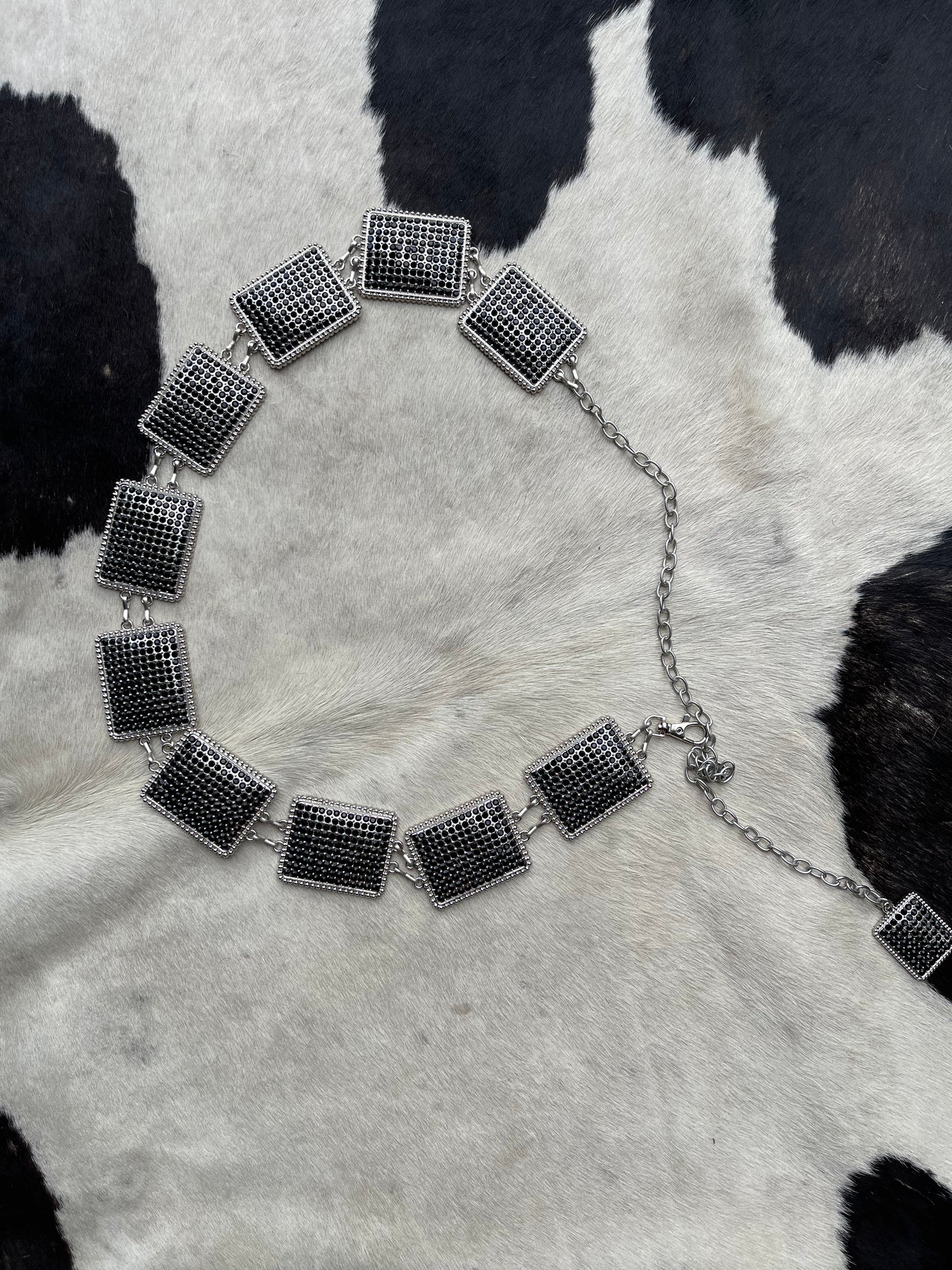 Black rhinestone Belt