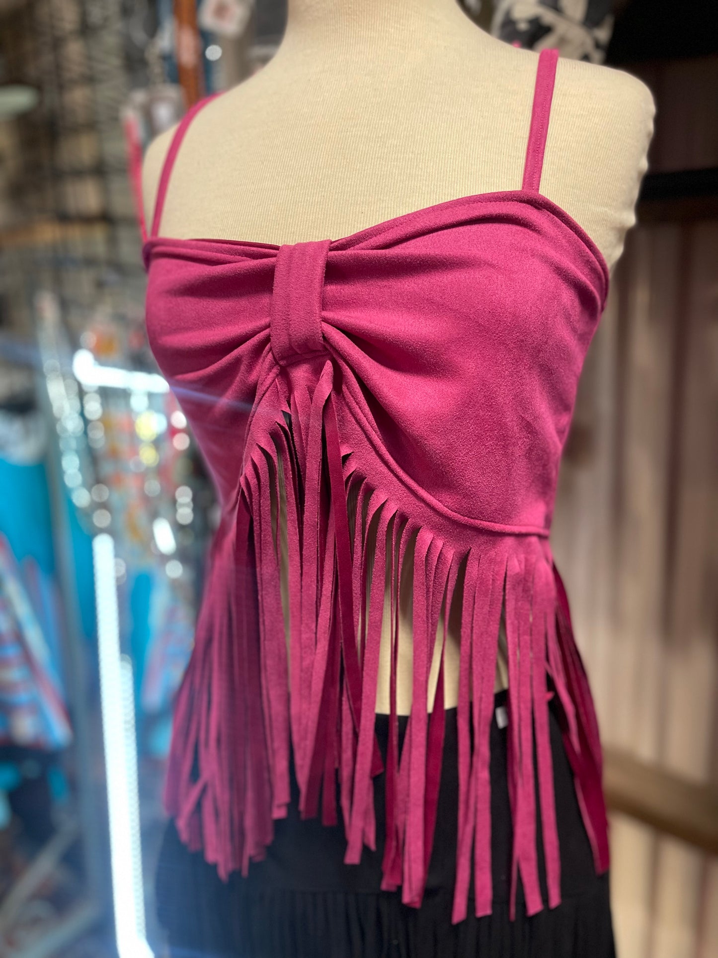 Fringe bow top