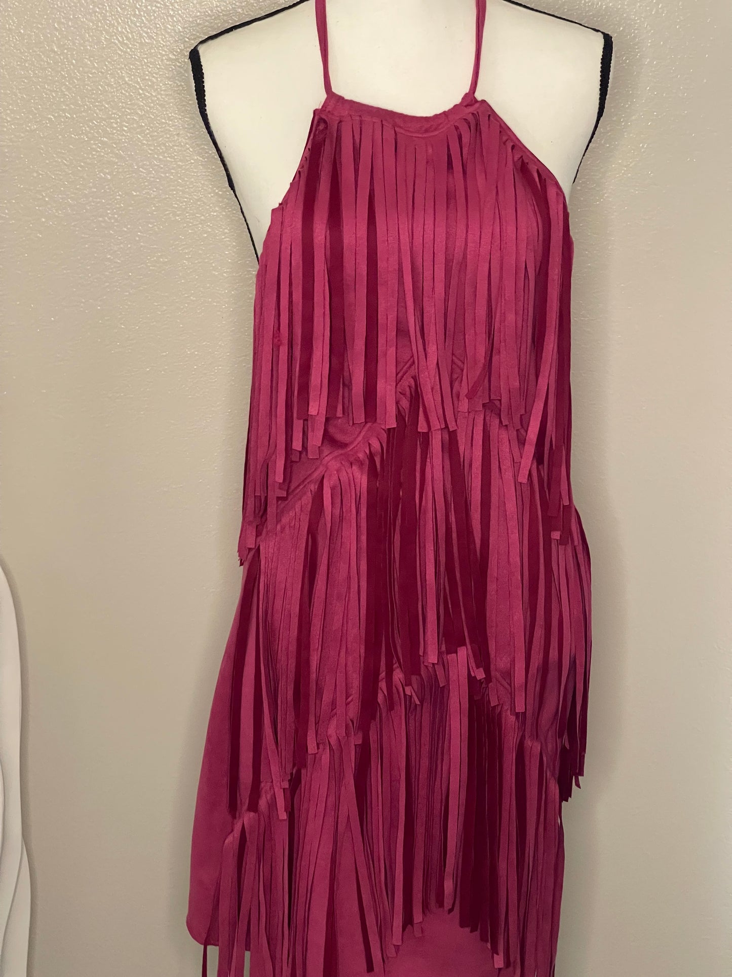 Pink Fringe Dress