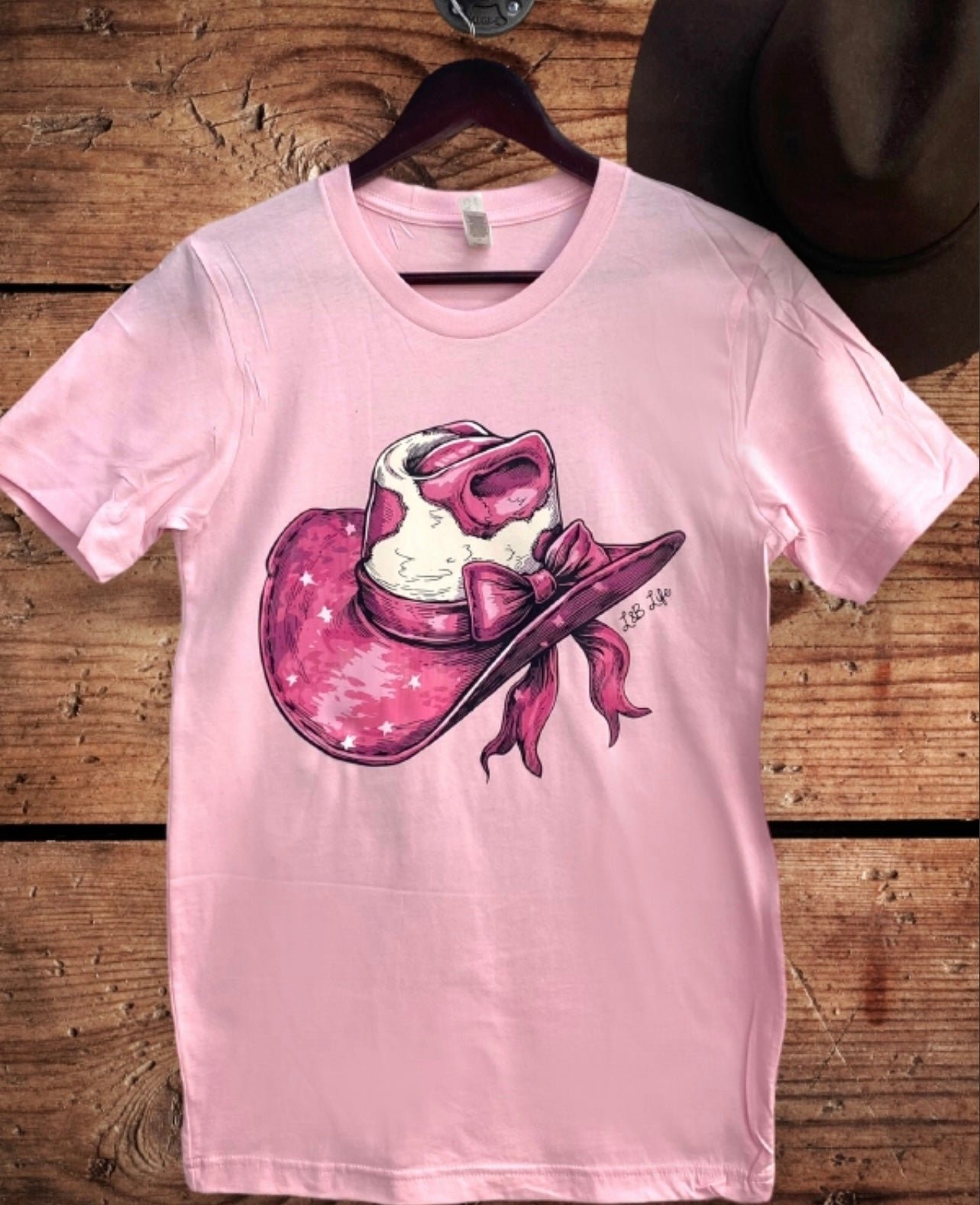 Pink hat Tee