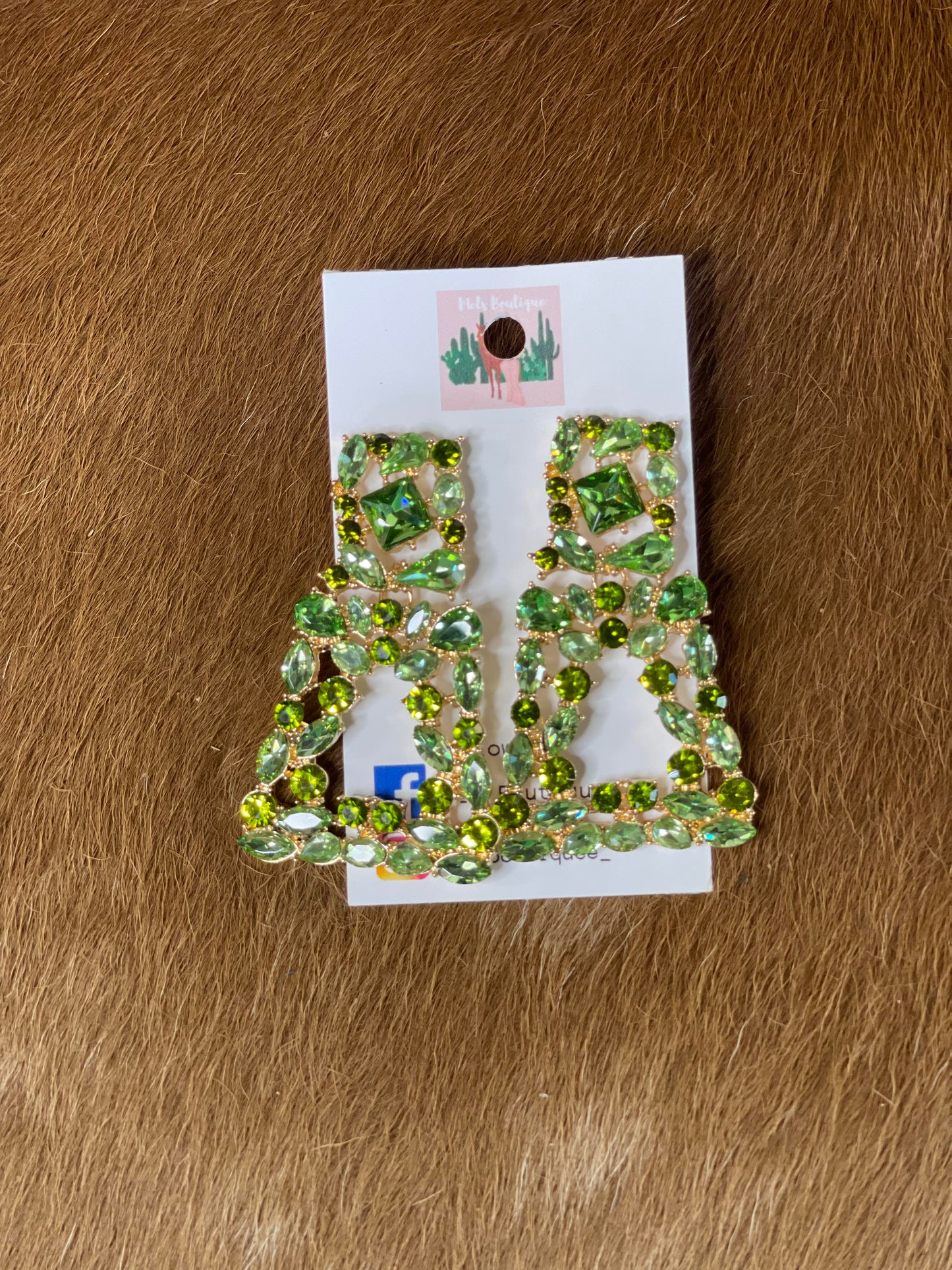 Out Green earrings