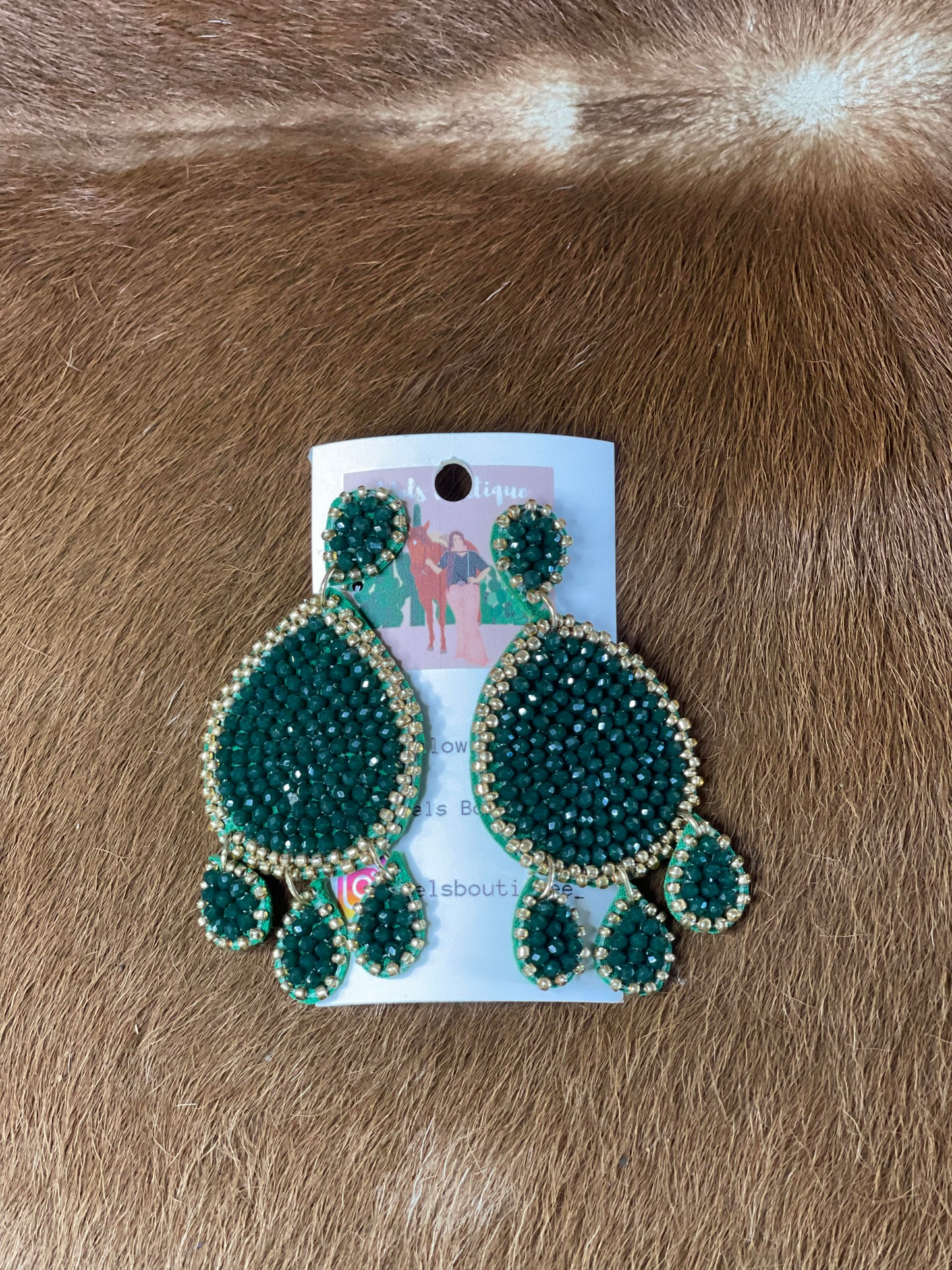 Green Earrings
