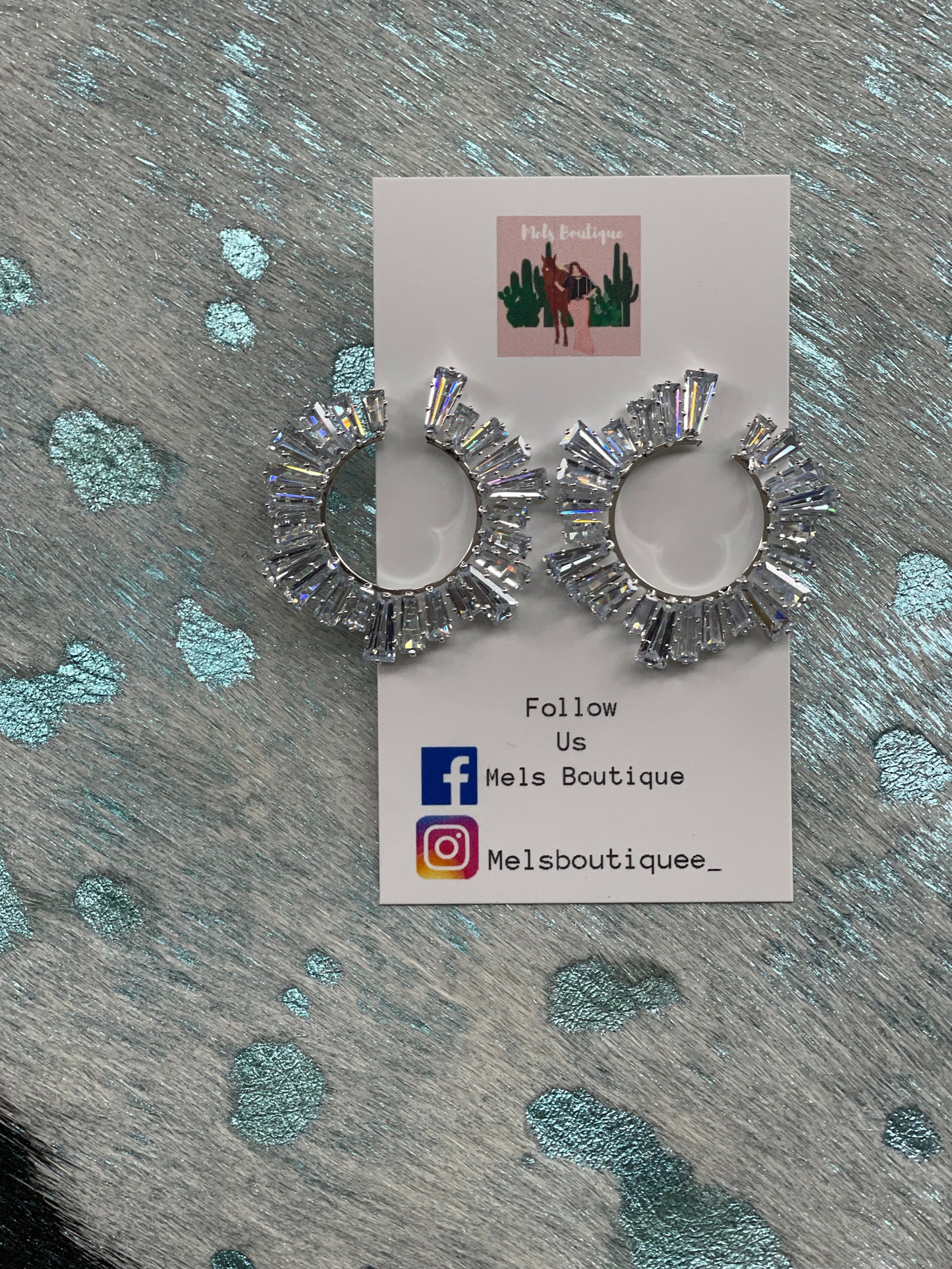 Crystal Fan Studs